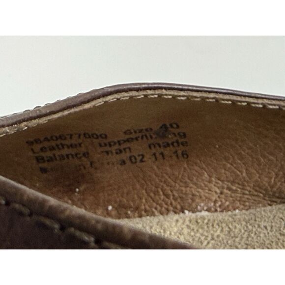 Dansko Sam Mary Jane Sandals Leather Closed Toe Brown Size 40 9.5 10 Clog - Picture 15 of 15